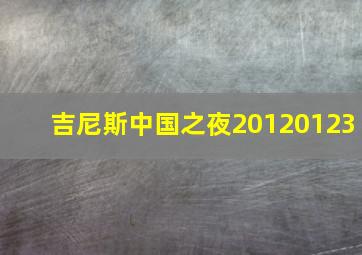 吉尼斯中国之夜20120123