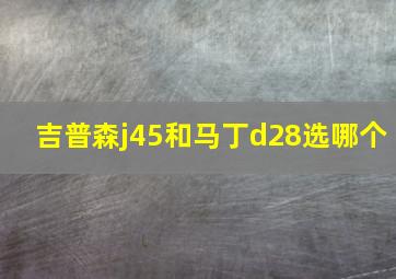 吉普森j45和马丁d28选哪个