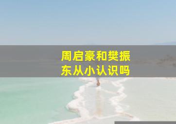 周启豪和樊振东从小认识吗