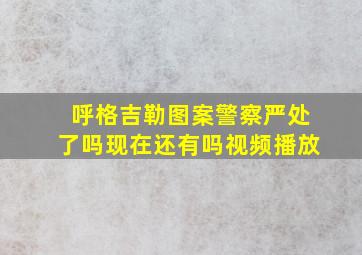 呼格吉勒图案警察严处了吗现在还有吗视频播放