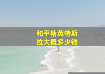 和平精英特斯拉大概多少钱