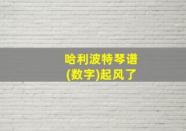 哈利波特琴谱(数字)起风了