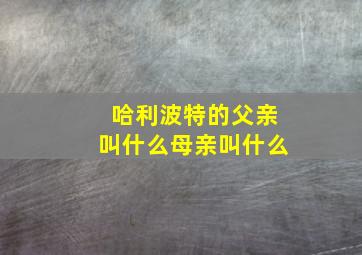 哈利波特的父亲叫什么母亲叫什么