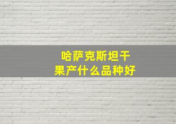 哈萨克斯坦干果产什么品种好