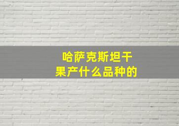 哈萨克斯坦干果产什么品种的