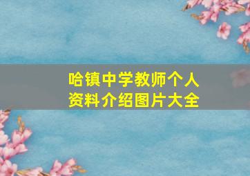 哈镇中学教师个人资料介绍图片大全