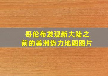 哥伦布发现新大陆之前的美洲势力地图图片