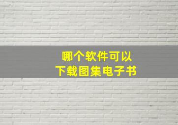 哪个软件可以下载图集电子书