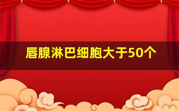 唇腺淋巴细胞大于50个