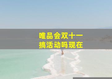 唯品会双十一搞活动吗现在