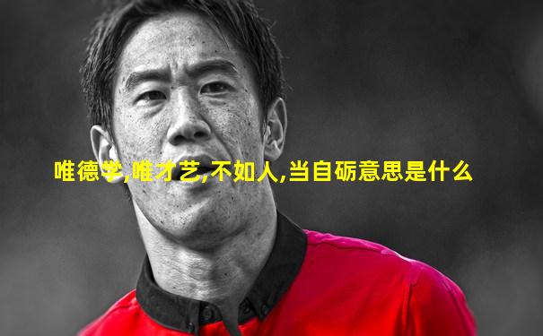 唯德学,唯才艺,不如人,当自砺意思是什么