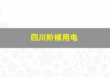 四川阶梯用电