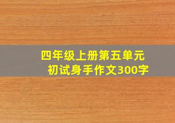 四年级上册第五单元初试身手作文300字