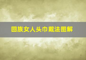 回族女人头巾戴法图解