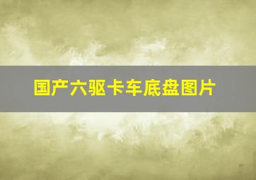 国产六驱卡车底盘图片