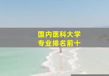 国内医科大学专业排名前十