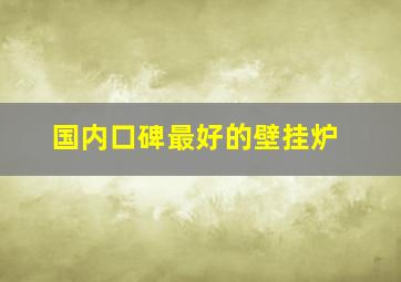 国内口碑最好的壁挂炉