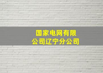 国家电网有限公司辽宁分公司