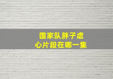 国家队胖子虐心片段在哪一集