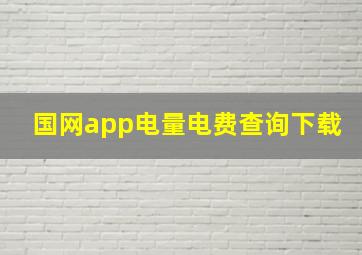 国网app电量电费查询下载