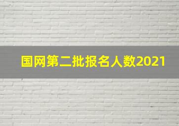 国网第二批报名人数2021