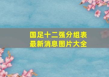 国足十二强分组表最新消息图片大全