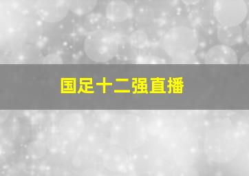 国足十二强直播