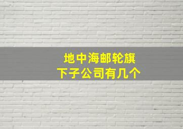 地中海邮轮旗下子公司有几个