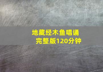 地藏经木鱼唱诵完整版120分钟