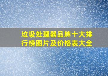 垃圾处理器品牌十大排行榜图片及价格表大全