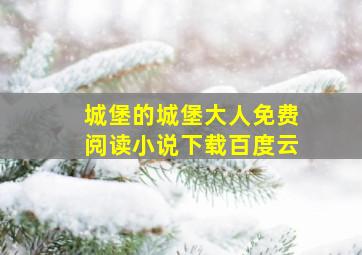 城堡的城堡大人免费阅读小说下载百度云