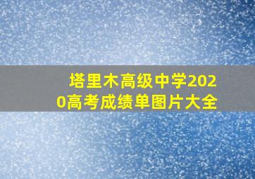 塔里木高级中学2020高考成绩单图片大全