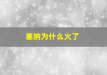 塞纳为什么火了