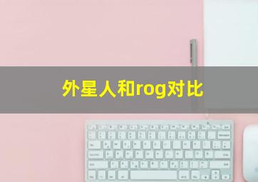 外星人和rog对比