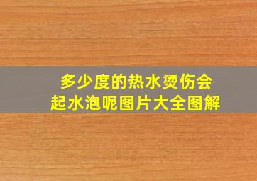 多少度的热水烫伤会起水泡呢图片大全图解