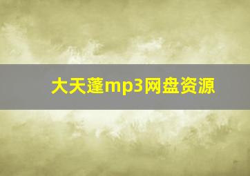 大天蓬mp3网盘资源