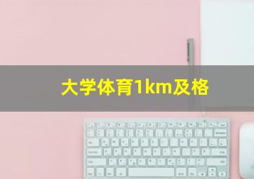 大学体育1km及格