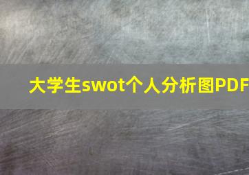 大学生swot个人分析图PDF