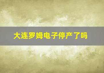 大连罗姆电子停产了吗