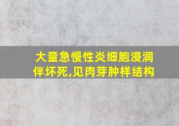 大量急慢性炎细胞浸润伴坏死,见肉芽肿样结构