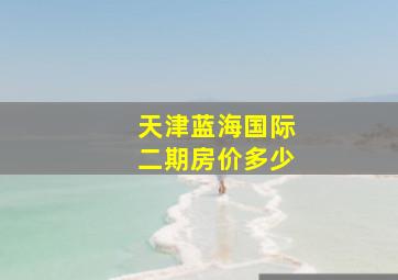 天津蓝海国际二期房价多少