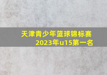 天津青少年篮球锦标赛2023年u15第一名