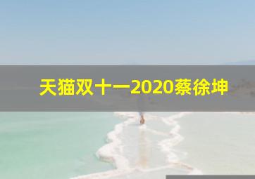 天猫双十一2020蔡徐坤