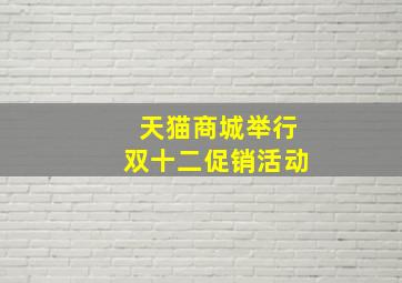 天猫商城举行双十二促销活动