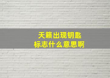 天籁出现钥匙标志什么意思啊