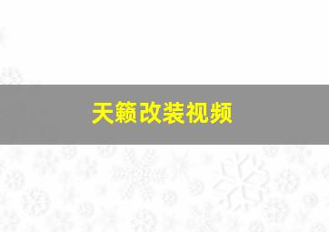 天籁改装视频