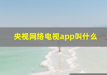 央视网络电视app叫什么