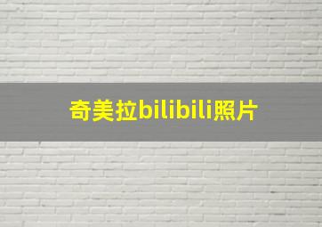 奇美拉bilibili照片