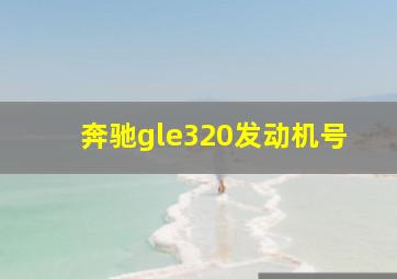 奔驰gle320发动机号