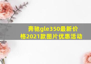 奔驰gle350最新价格2021款图片优惠活动